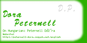 dora peternell business card